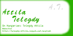 attila telegdy business card